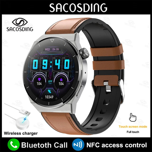 NFC Smartwatch Elite - Comprehensive Health Tracking, Bluetooth Calling & More