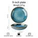 Handcrafted Blue Kiln Charger Plates - Elegant Table Decor for Sophisticated Dining Experiences