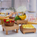 Charming Vintage Wooden Multi-Tier Treat and Snack Display Rack for Events and Celebrations