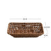 Elegant Imitation Rattan Serving Tray for Upscale Snacking and Tea Presentation