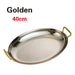 Sophisticated Dual Handle Stainless Steel Steak Plate for Gourmet Dining