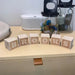 Custom Engraved Birch Wood Name Blocks - Personalized Letter Tiles for Children's Room Decor