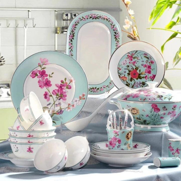 Exquisite Chinese Bone China Dinnerware Set for an Elevated Dining Experience