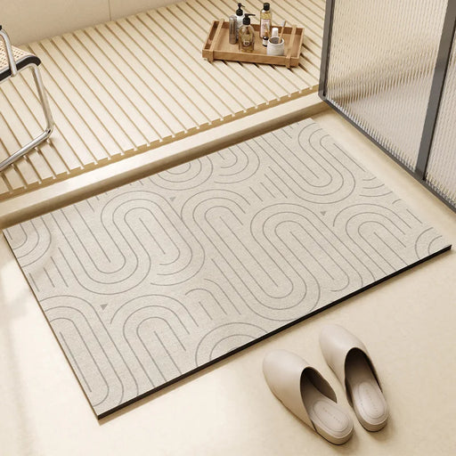 Luxury Diatom Mud Bathroom Mat Set - Stylish Water-Absorbent Toilet Bundle