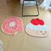 Whimsical Pink Donut Area Rug - Playful Decor for Kids' Spaces