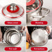 Versatile 304 Stainless Steel Large Soup Pot - Perfect for Gas and Induction Cooking