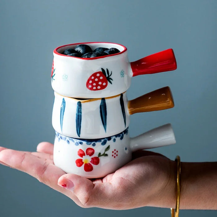 Elegant 50ML Ceramic Milk Cup and Coffee Mug Duo - Chic Kitchen Accessory