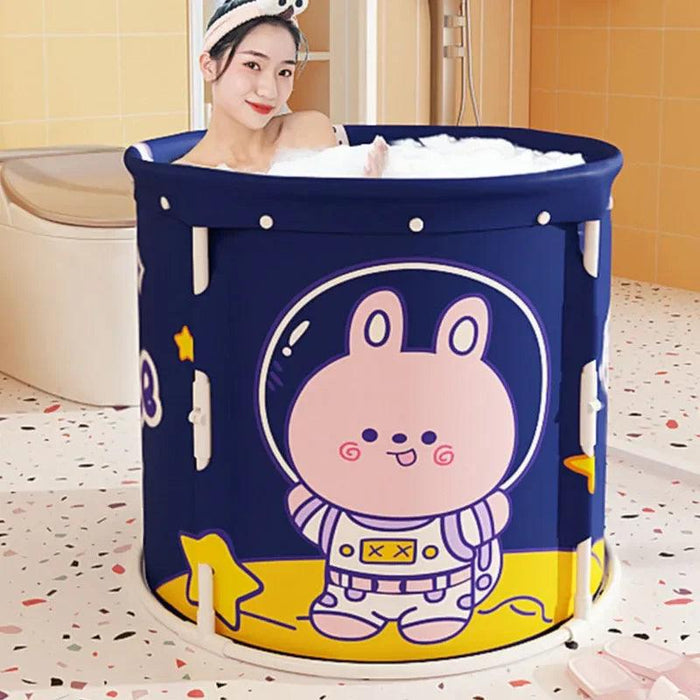 Experience Ultimate Relaxation with Our Space-Saving Japanese-Inspired Portable Bathtub for Adults