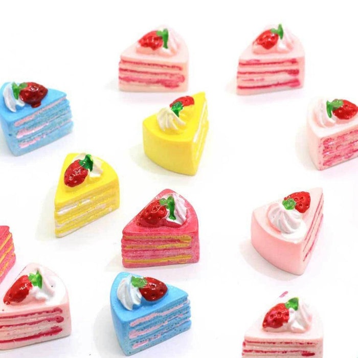 10-Piece Realistic Faux Fruit Cake Set for Photography and Display - Perfect for Cake Enthusiasts