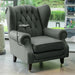 Elegant Leather Wingback Chair for Modern Living Areas