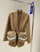 Elegant Cashmere and Wool Winter Coat with Luxe Fox Fur Trim and Tailored Belt - 2023 Trend Essential