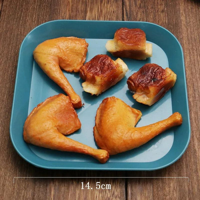 Lifelike PVC Chicken Drumstick Decor Props for Eye-Catching Displays and Photography