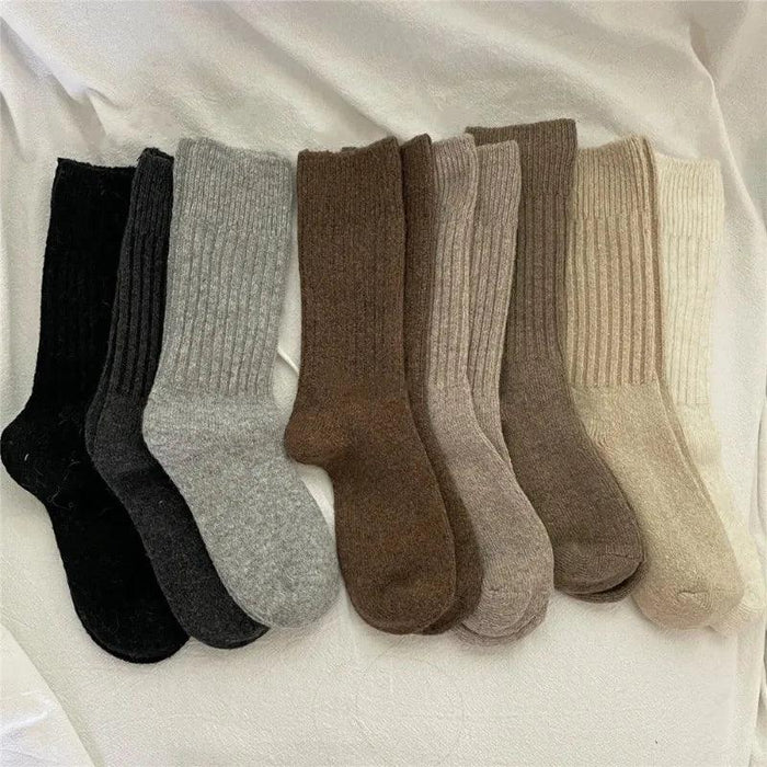 Luxurious Women's Wool Cashmere Thermal Crew Socks for Ultimate Comfort