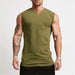 Men's V Neck Cotton Muscle Tank Top - Sleeveless Gym Wear for Bodybuilding and Fitness