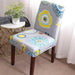 Chic Dark Blue Floral Slipcover for Nordic-Inspired Chairs