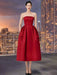 Bowknot Strapless Backless High Waist Summer Evening Dress for Women