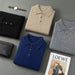 Men's Premium Cashmere Long Sleeve Polo Sweater