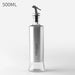 Elegant Oil and Vinegar Dispenser: Stainless Steel and Glass Culinary Essential