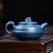 Artisan 340ml Yixing Teapot with Beautiful Blue Accents - Luxury Zisha Tea Set