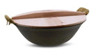 Artisan-Made Rustic Wooden Lid with Iron Handle for Cookware