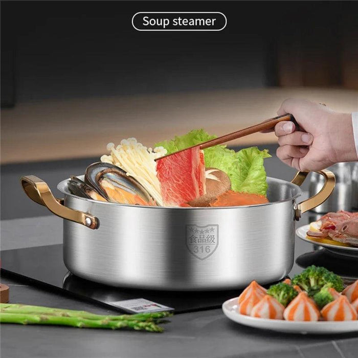 Premium Triple Layer 316 Stainless Steel Steamer: The Ultimate Kitchen Essential