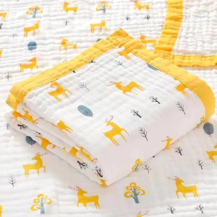 Luxurious Cotton Baby Towel and All-Season Blanket Duo - Comfort for Every Stage of Your Child's Growth