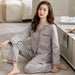 Chic Korean Unisex Cotton Sleepwear Set for Luxurious Comfort