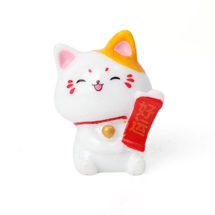 Lucky Cat Dashboard Charms - Maneki Neko Car Accessories for Good Fortune