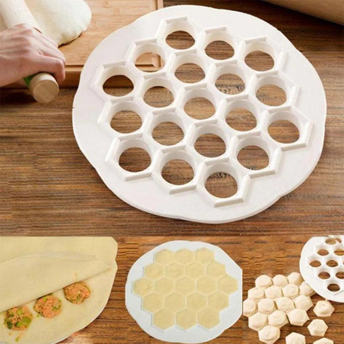 Dough and Ravioli Maker with 37/19 Hole Steel Dumpling Mold - Quick Cooking Accessory