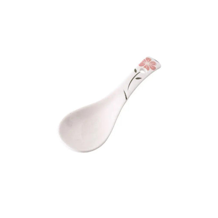 Artisan Handcrafted Japanese Ceramic Soup Spoon for Sophisticated Dining