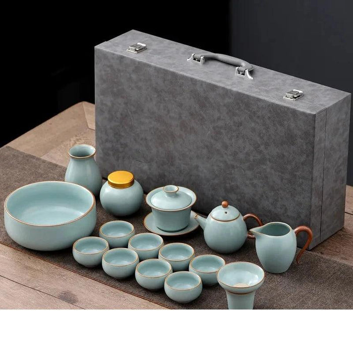 Exquisite Ruyao Kung Fu Tea Set for an Elevated Brewing Experience