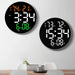 Stylish 10" or 12" Digital LED Wall Clock with Dual Alarms, Temperature Display, and Calendar for Modern Home Decor