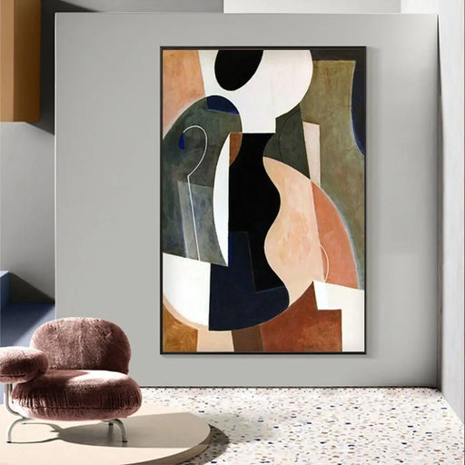 Captivating Large Hand-Painted Abstract Oil Painting to Elevate Your Home Interiors