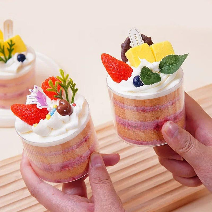 Charming Realistic Faux Cupcake Decoration - 8.5cm PVC Dessert Display