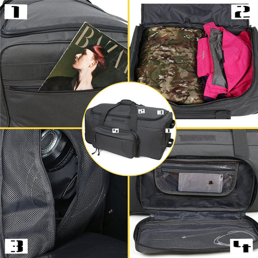 Ultimate Tactical Wheeled Duffel Bag with Heavy-Duty Features