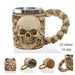 Skull Viking Pirate Resin Steel Tankard - Multi-Purpose Drinking Vessel and Decorative Accent