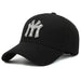 Diamond-Embellished Cotton Baseball Cap with Adjustable Fit