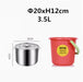 Stainless Steel Barrel Cookware Set - Multipurpose Cooking Pot with Convenient Cover Handle