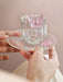 Charming Pink Bow Glass Cup and Saucer Set - 150ml Kids' Drinkware Gift