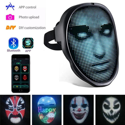 Customizable Bluetooth LED Masks for Unforgettable Parties and Halloween Fun