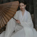 Elegant White Hanfu Dress for Women - Ancient Chinese Fairy Cosplay Costume in Plus Sizes