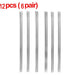 Elegant Non-Slip Stainless Steel Sushi Chopsticks Set for Asian Dining