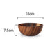 Artisanal Acacia Wood Serving Bowl - Japanese-Inspired Elegance for Culinary Delights