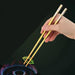 Elegant Laser Engraved Stainless Steel Chopsticks with Non-Slip Grip for Sushi and Noodle Lovers