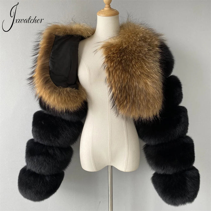 Cropped Women's Fox Fur Jacket: Ultimate Winter Elegance 2022