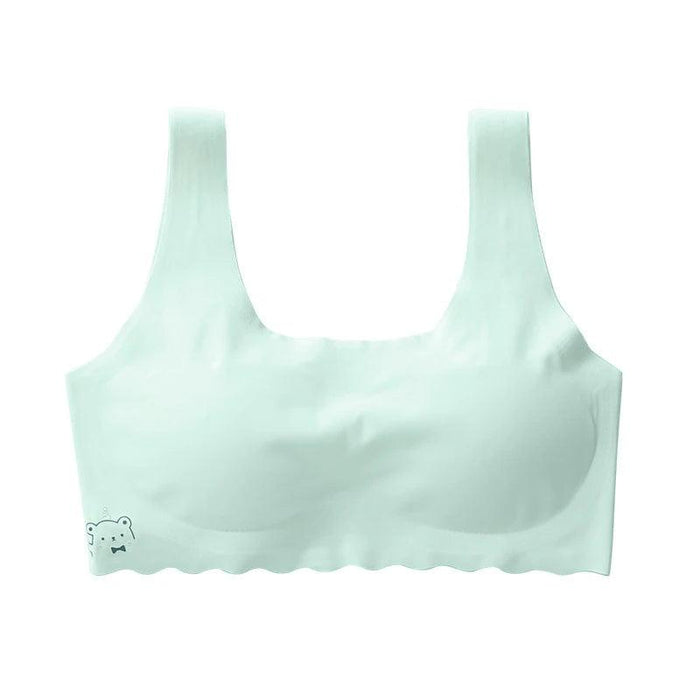 Summer Girls' Breathable Solid Color Training Bras