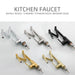 Brass Swivel Kitchen Faucet with Three-Section Extension