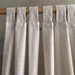 Elegant Customizable Beige Cotton Linen Semi-Blackout Curtains for Home & Cafe