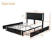 Luxurious Queen Bed with Smart LED Lighting, USB Charging, and Spacious Storage Options