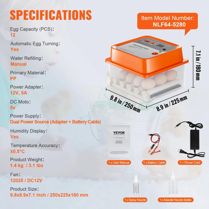 Smart Egg Incubator with Superior Temperature and Humidity Regulation